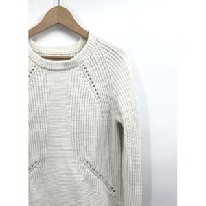 Sigrid Olsen Womens Large Crewneck Sweater Fisherman Preppy Cottage Classic